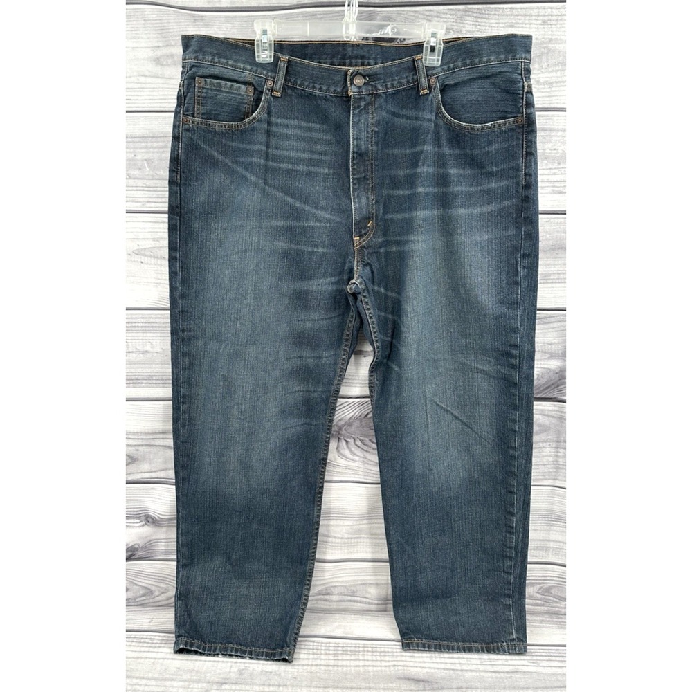 LEVI'S 550 RELAXED FIT JEANS - Men's Size 44 X 30 - DARK DENIM